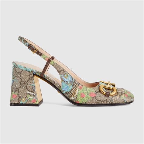 gucci tiger slingback|gucci slingback loafer.